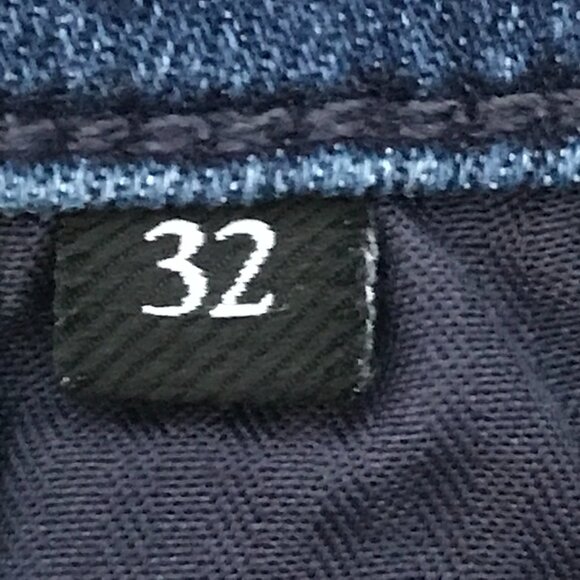 7 for all Mankind Ankle Gwenevere Jeans Women 32 Blue Mid Rise Raw Hem Stretch - Picture 4 of 14